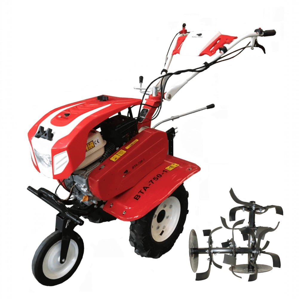 Motocultor BISONTE Agro Garden BTA-750-1 latime de lucru 560 – 830 mm, adancime 300 mm, motor 7cp