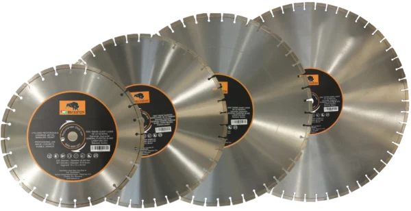 Disc Bisonte diamantat segmentat, pentru caramida, beton, marmura, granit, Ø 400mm - imagine 2
