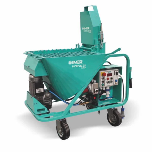 Masina de tencuit Imer Koine 35 EVO 230V debit 8-11-14-17 l/min materiale preamestecate - imagine 2