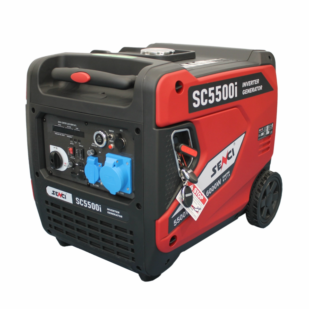 Generator inverter SENCI SC5500iE putere maxima 6.0 kW 230V pornire electrica insonorizat - imagine 2