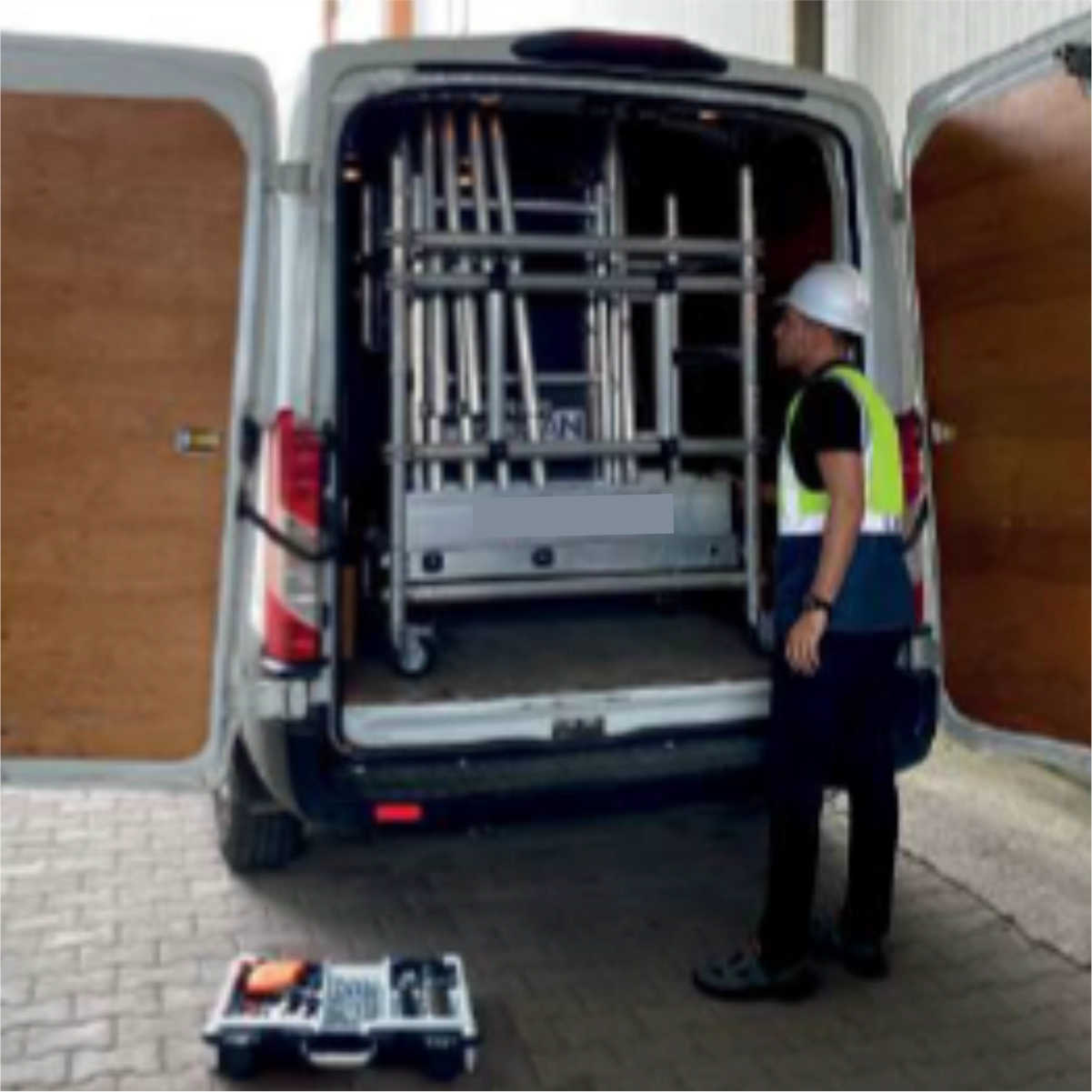 ProTUBE Mini7 Schela mobila profesionala din aluminiu H lucru 6,8 m - imagine 2