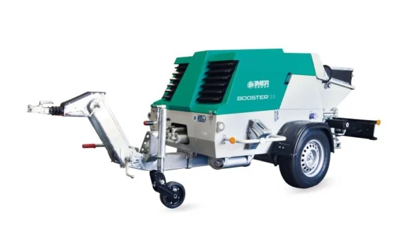 Pompa beton IMER BOOSTER15R KUBOTA StageV 22cp/2-15mc/h kit gresare/Imer View/remorcabila/doar pompa