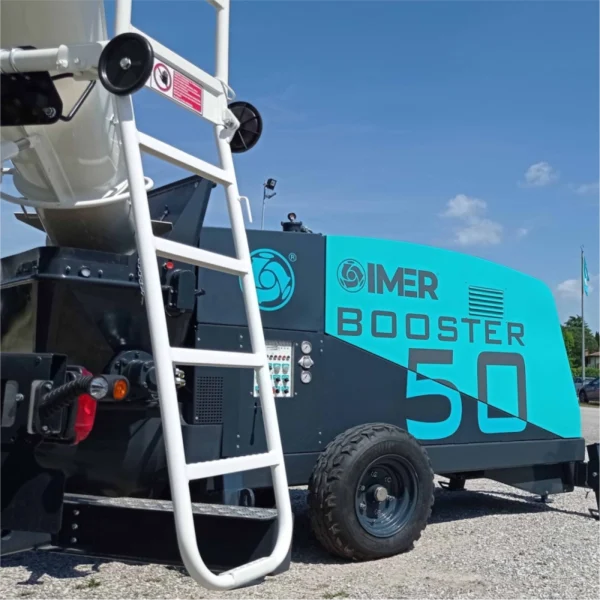 Pompa de beton Imer Booster 50 Yanmar Stage V 53 Kw debit 50 mc/h neremorcabila - imagine 2