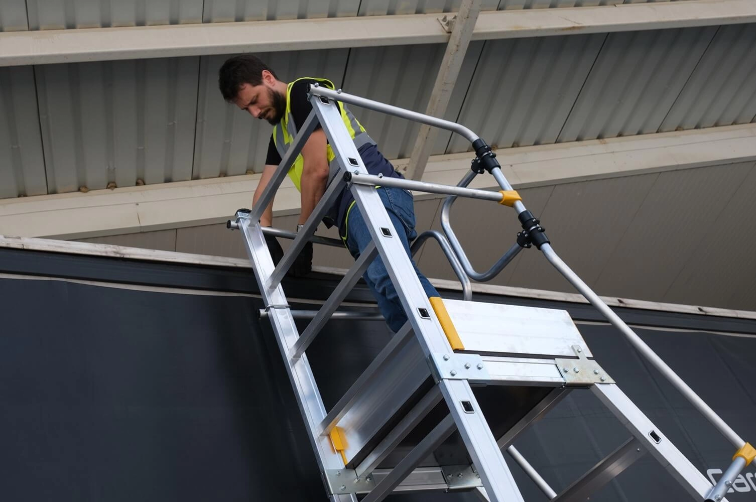 Platforma mobila profesionala RD33 din aluminiu, H lucru 3,3m - imagine 2