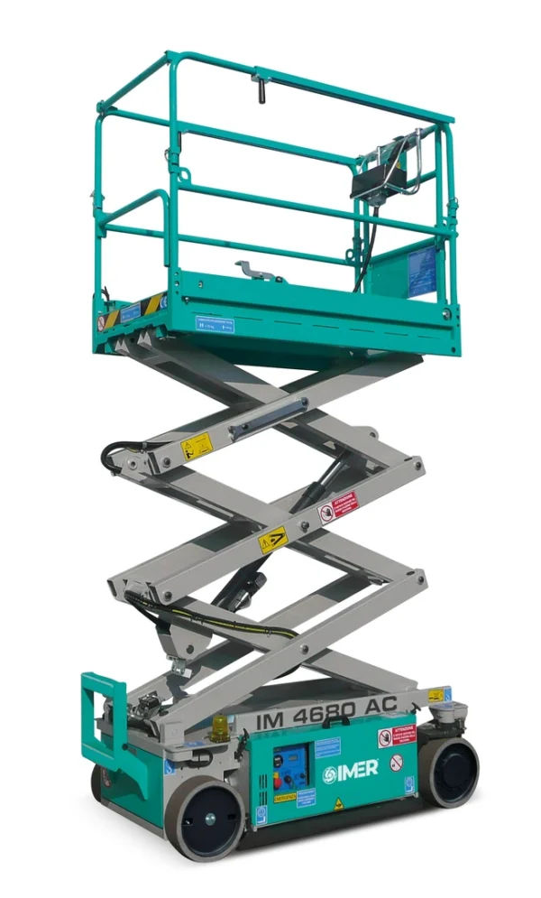 Nacela foarfeca IMER ACCESS IM4680 AC int/exterior H lucru 6.5m sarcina 230kg motor electric 2.4 KW
