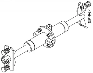 Sistem ranforsare panouri sprijinire (include 2 capete), greutate 226 kg